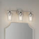 Ashford 3 Light 22 inch Brushed Nickel Bathroom Vanity Light Wall Light
